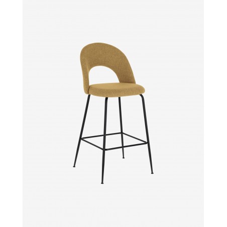 Taburete Malia Tejido Mostaza