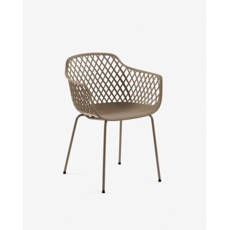 Silla Exterior Quinin PP Beige