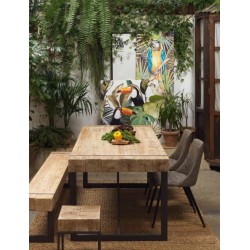 MESA COMEDOR FIJA MODELO LOX VARIAS MEDIAS - VARIOS COLORES