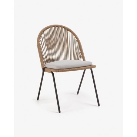 Silla Sam Cuerda Beige-Acero