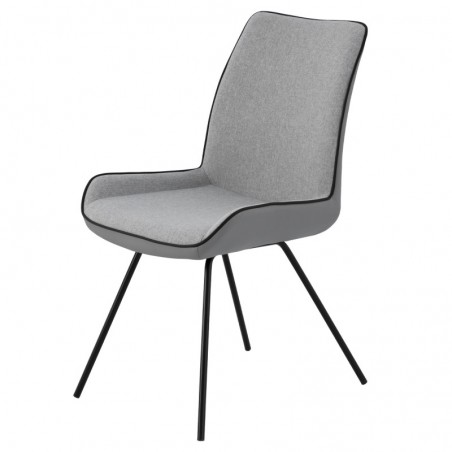 Silla Comedor Noman Gris Claro