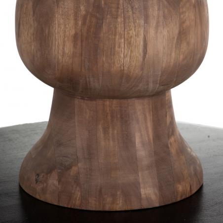 MESA COMEDOR NATURAL-NEGRO 140 X 140 X 75 CM - Imagen 5