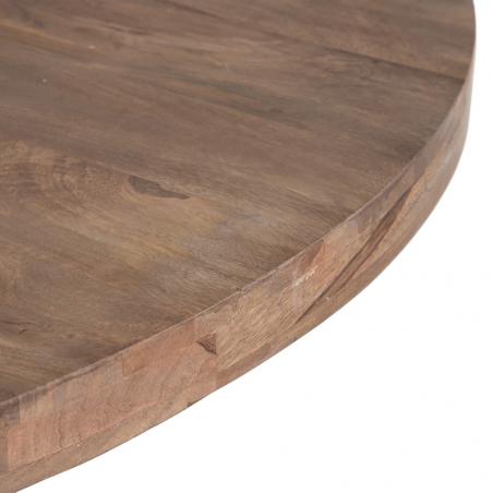 MESA COMEDOR NATURAL-NEGRO 140 X 140 X 75 CM - Imagen 7