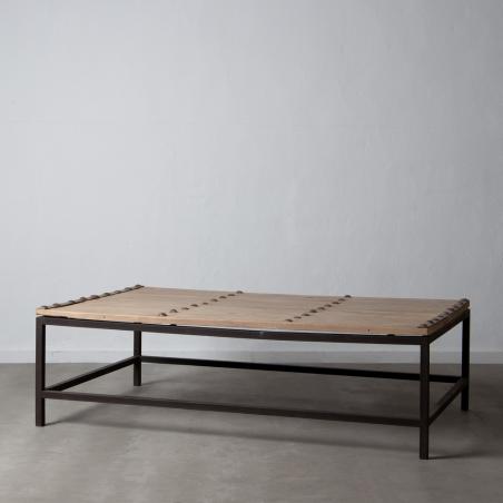 MESA CENTRO NATURAL MADERA DE OLMO 167 X 100 X 50 CM - Imagen 1