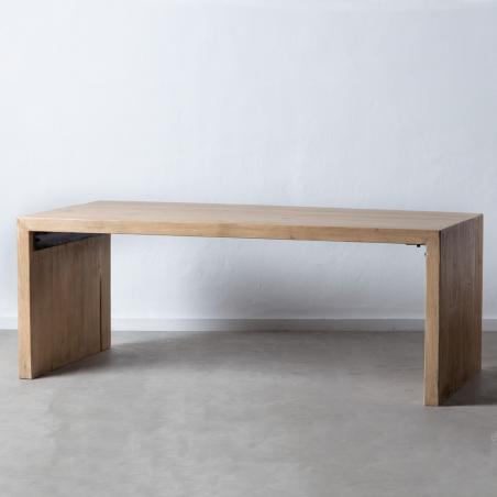 MESA COMEDOR NATURAL MADERA DE PINO 200 X 100 X 76 CM - Imagen 1