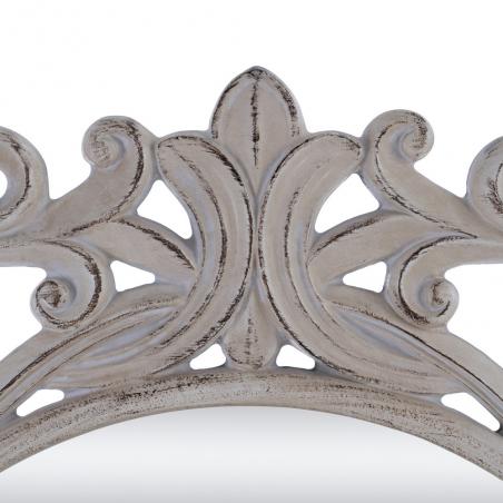 ESPEJO BLANCO ROTO PU/CRISTAL 122,70 X 4,80 X 122,70 CM - Imagen 4