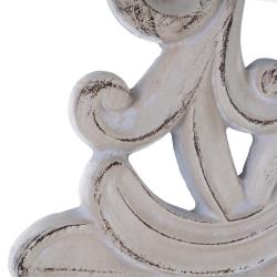 ESPEJO BLANCO ROTO PU/CRISTAL 122,70 X 4,80 X 122,70 CM - Imagen 5