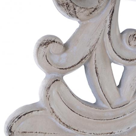 ESPEJO BLANCO ROTO PU/CRISTAL 122,70 X 4,80 X 122,70 CM - Imagen 5