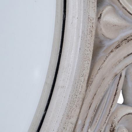 ESPEJO BLANCO ROTO PU/CRISTAL 122,70 X 4,80 X 122,70 CM - Imagen 6