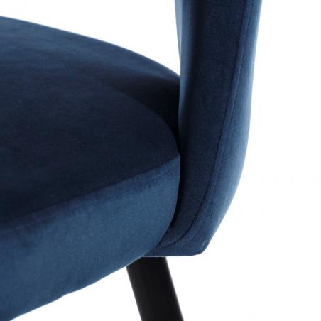 TABURETE AZUL TEJIDO-METAL 43 X 47 X 105 CM - Imagen 5