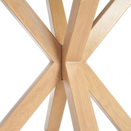 MESA COMEDOR NATURAL CRISTAL-METAL 90 X 90 X 76 CM - Imagen 5
