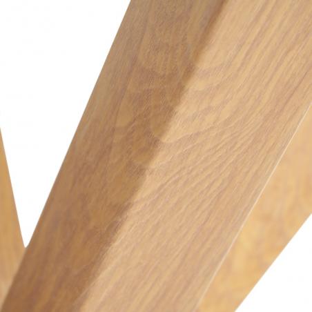 MESA COMEDOR NATURAL CRISTAL-METAL 90 X 90 X 76 CM - Imagen 6