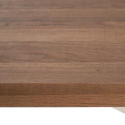 MESA COMEDOR NATURAL-BLANCO DM-METAL 160 X 90 X 76 CM - Imagen 3