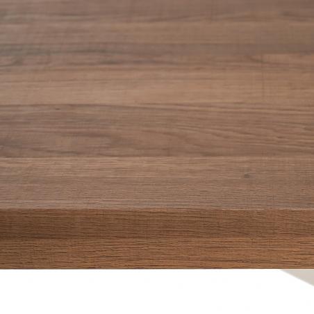 MESA COMEDOR NATURAL-BLANCO DM-METAL 160 X 90 X 76 CM - Imagen 3