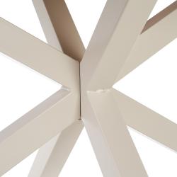 MESA COMEDOR NATURAL-BLANCO DM-METAL 160 X 90 X 76 CM - Imagen 6