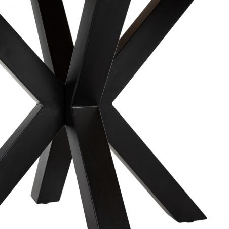 MESA COMEDOR NATURAL-NEGRO 130 X 130 X 76 CM - Imagen 7