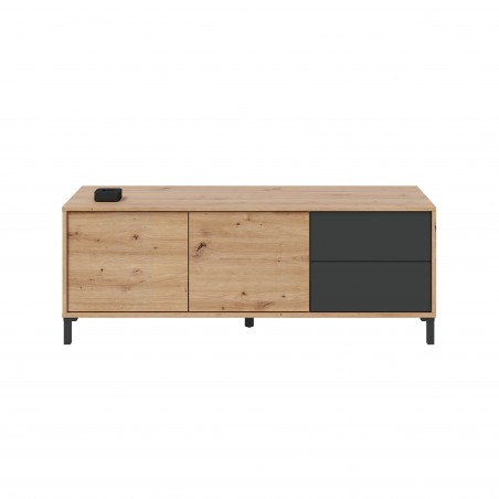 Mueble Tv Brook 2P+2C Roble...