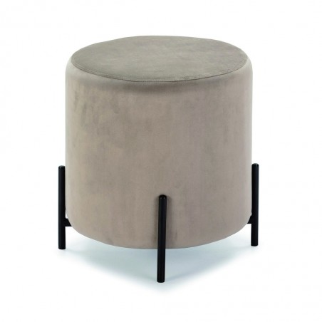 PUFF PO-01 TERCIOPELO BEIGE