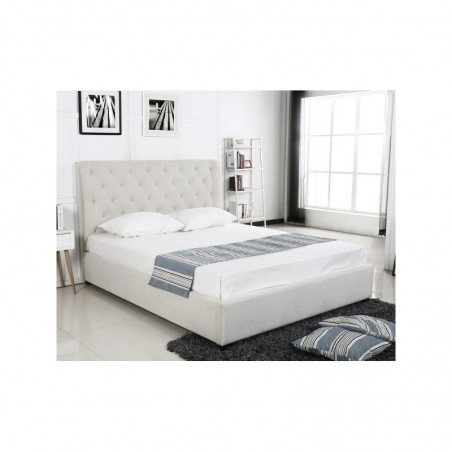 Cama Capitoné Con Arcón...