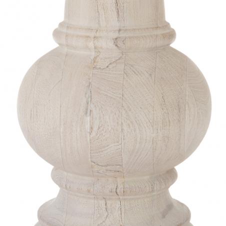 MESA COMEDOR BLANCO ROZADO 120 X 120 X 76 CM