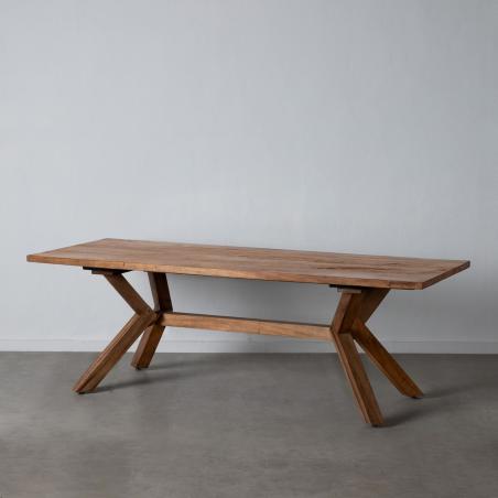 MESA COMEDOR NATURAL MADERA SALÓN 220 X 90 X 76 CM