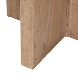 MESA COMEDOR NATURAL MADERA DE OLMO 120 X 120 X 76 CM