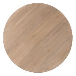 MESA COMEDOR NATURAL MADERA DE OLMO 120 X 120 X 76 CM