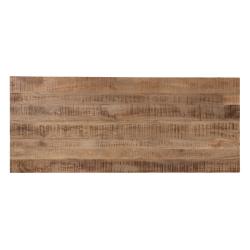 MESA COMEDOR NATURAL-NEGRO 240 X 100 X 76 CM