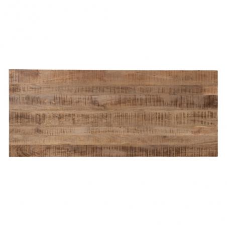 MESA COMEDOR NATURAL-NEGRO 240 X 100 X 76 CM