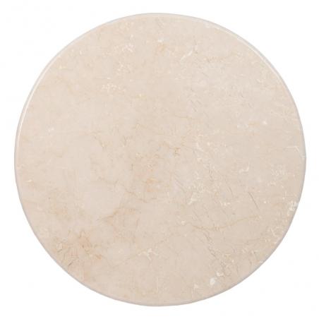 MESA CENTRO NATURAL-CREMA MÁRMOL/MADERA 76 X 76 X 45 CM