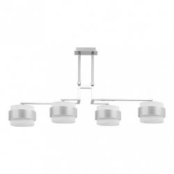 Lampara 4lp Bremen Cromo/blanco-plata 4xe14 Regx94x34 Cm