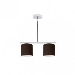 Lampara Planetario Cromo/marron 2xe14 (62x43)