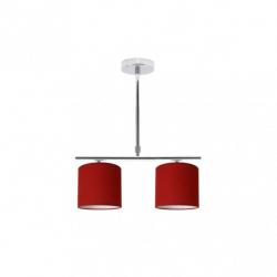 Lampara Planetario Cromo/rojo 2xe14 (62x43)