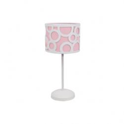 Sobremesa Orlando Rosa/blanco 1xe14 42x18x18 Cm