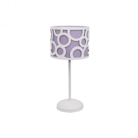 Sobremesa Orlando Lila/blanco 1xe14 42x18x18 Cm