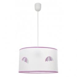 Colgante Lluvia 1xe27 Rosa Regx30d