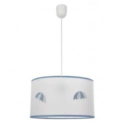 Colgante Lluvia 1xe27 Celeste Regx30d