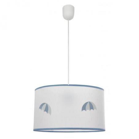 Colgante Lluvia 1xe27 Celeste Regx30d