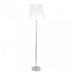 Pie Salon Maldivas 1xe27 Cromo/blanco Regx40x40 Cm