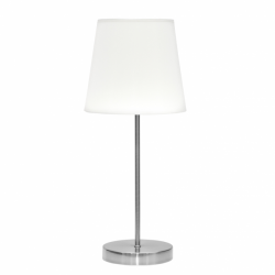 Sobre Mesa Maldivas 1xe14 Niquel/blanco 46x20x20 Cm