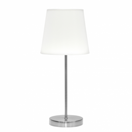 Sobre Mesa Maldivas 1xe14 Niquel/blanco 46x20x20 Cm