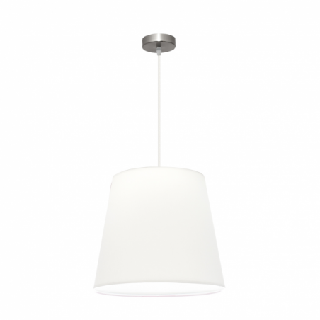 Colgante Maldivas 1xe27 Niquel/blanco Regx40x40 Cm