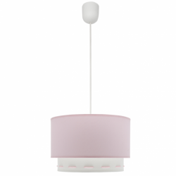Colgante Trazos 1xe27 Rosa Bebe Regx30x30 Cm