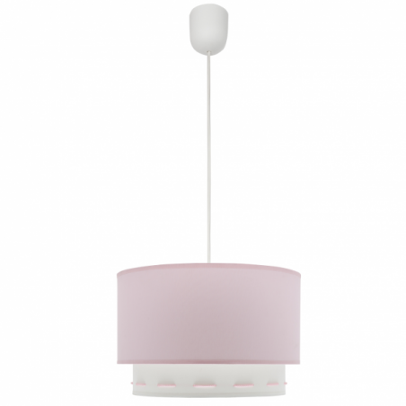 Colgante Trazos 1xe27 Rosa Bebe Regx30x30 Cm