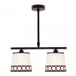 Lampara Dalia 2xe14 Beis/marrón Regx40x16 Cm