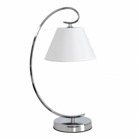 Sobremesa Concordia 1xe27 Cromo Pantalla Blanca 47x20x26