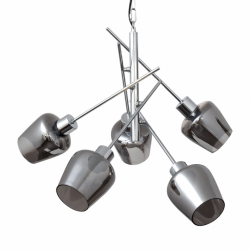 Lampara Soline 5xe27 Cromo Regx58x58 Cm