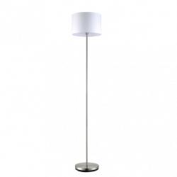 Pie De Salon Aldebaran 1xe27 Niquel C/pant Blanca 170x35x35 Cm