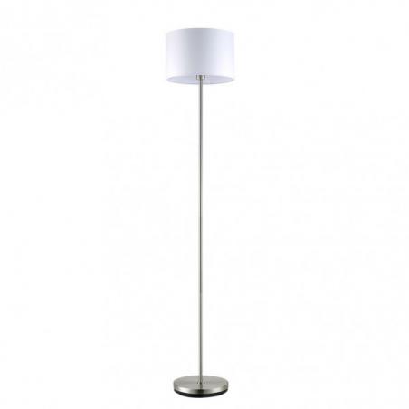 Pie De Salon Aldebaran 1xe27 Niquel C/pant Blanca 170x35x35 Cm