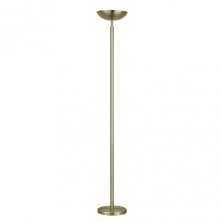 Pie De Salon Luyten 2xe27 Cuero 180x27x27 Cm